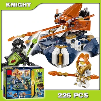 

226pcs Knights Lance's Hover Jouster Armored Vehicle 10814 Model Building Blocks Assemble Toys Bricks Nexus Compatible with Lago