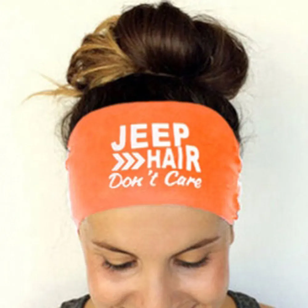 @1 Дамы Простое Письмо Спорт Йога Sweatband Тренажерный Зал Стретч-Повязка для Волос Резинка для волос ★