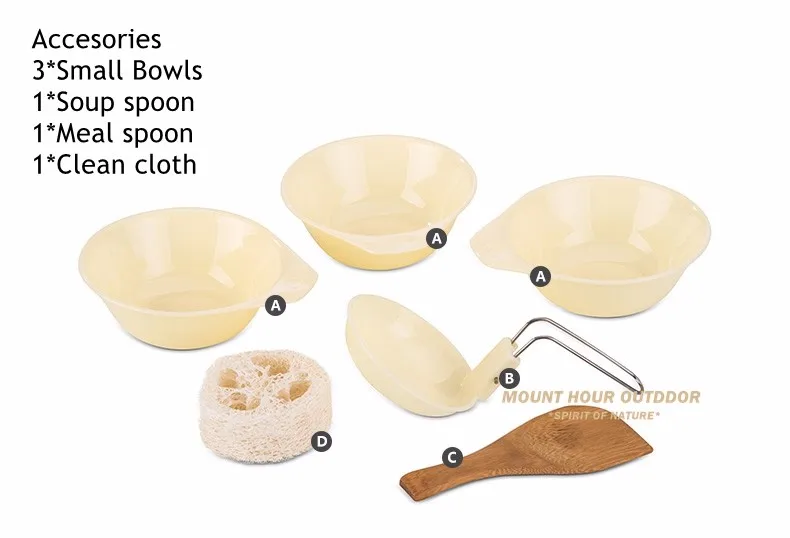 Acampamento ao ar Conjunto de Cozinha Naturehike Livre Panelas Talheres Piquenique Mochila Tigela Pote Pan Caminhadas Fogão Conjunto 2-3 Pessoas 5 pote pan caminhadas fogão conjunto 2-3 pessoas