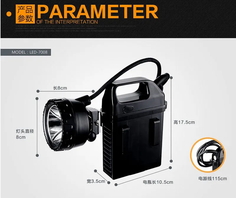 Горный налобный фонарь, водонепроницаемый светильник-вспышка, налобный фонарь, светодиодный светильник для горнодобывающей промышленности, перезаряжаемый налобный фонарь, лампа для рыбалки, ночная лампа для улицы