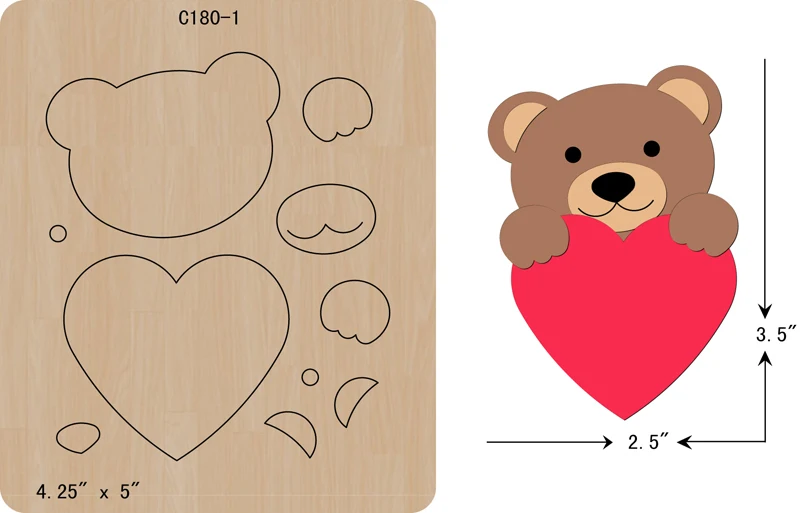 

New Wooden die Scrapbooking C-180-1 Cutting Dies