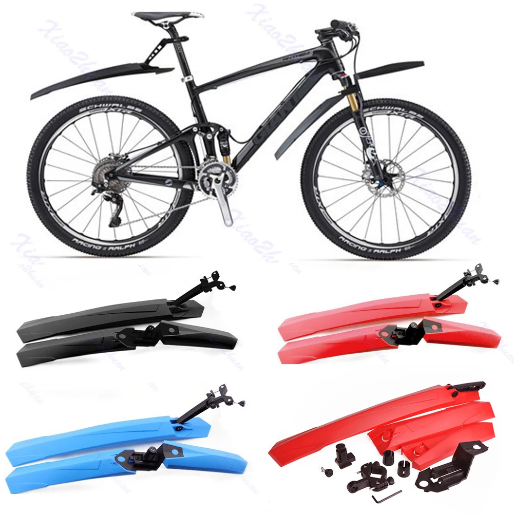 2x Mountain Bike Bicycle Cycling Tire Front//Rear Mud Guards Mudguard Fenders Set