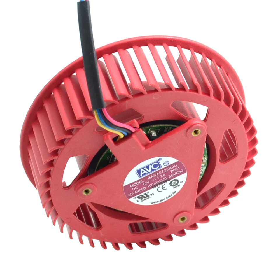 AVC video card fan BASA0725R2U 12V, 1.20A ATI HD5870 HD5970 HD5850 Turbo graphics card fan FD9238H12S AVC video card fan BASA0725R2U 12V, 1.20A ATI HD5870 HD5970 HD5850 Turbo graphics card fan FD9238H12S