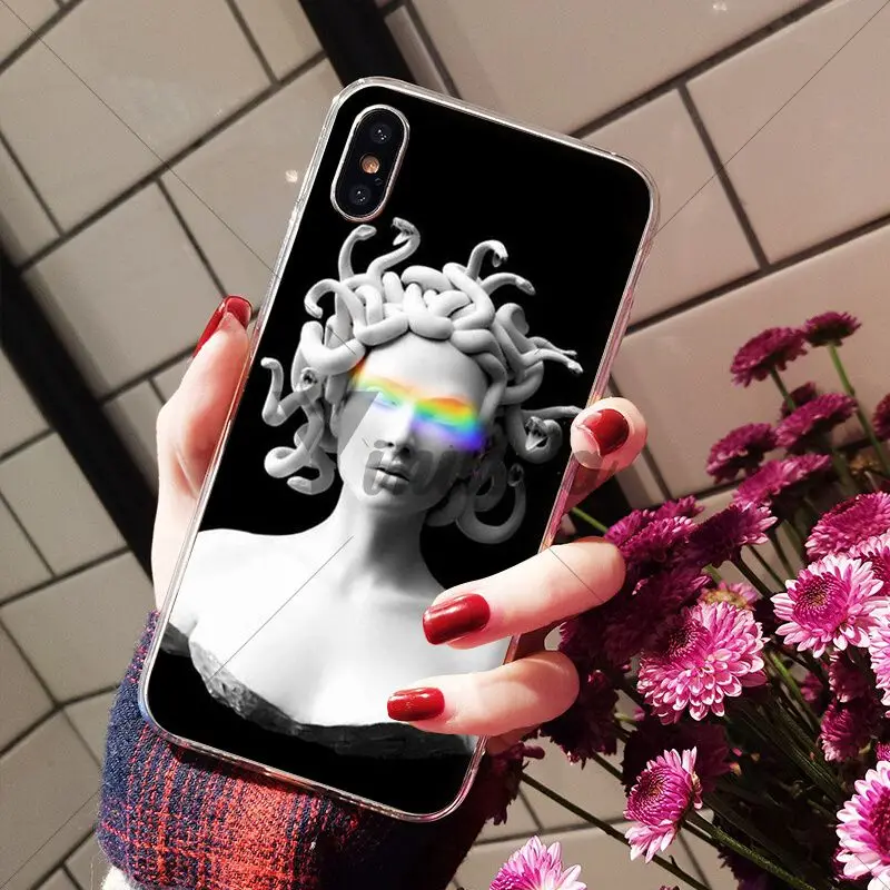 Medusa Vaporwave Glitch Art