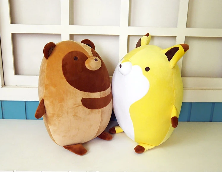 

Japanese Famous Manga Tanuki to Kitsune Raccoon dog and Fox Mascot Toy Cosplay Stuffed & Plush Cartoon Doll