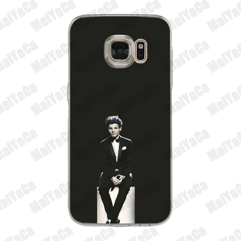 MaiYaCa One Direction 1d Louis Tomlinson Cute Soft Phone Case for Samsung S5 S6 S7 Edge S8 Plus S6 Edge Plus S9 S9 Plus