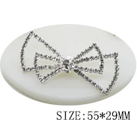 Взрыв 5 шт./lot5.1*3,5 MMRhinestone Pin Пряжка украшения из ткани аксессуары модные изысканные аксессуары для волос ручной работы Металл - Цвет: Silver-3