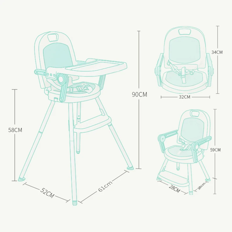 Многофункциональный портативный детский бустер стул для кормления ужин стульчик для кормления складной детский стул для кормления стол