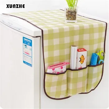 

XUNZHE Practical Fridge Lattice Refrigerator Dust Proof Cover Muti-Functional Pouch Organize Storage Bags Fridge Storage Bag