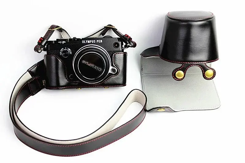 Новый роскошный чехол из искусственной кожи для фотоаппарата Olympus PEN F Pen с