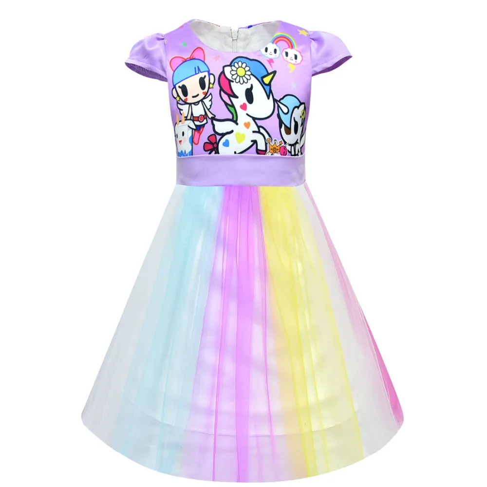 Sleeveless Unicorn Princess Party Dresses -Unicorn Fashion