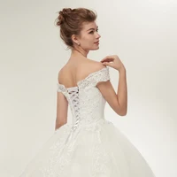 Fansmile Vestidos de Noivas Princess Bride Dress Wedding Dresses 2022 Train Plus Size Customized Lace Ball Bridal Gowns FSM-121T - Image 6