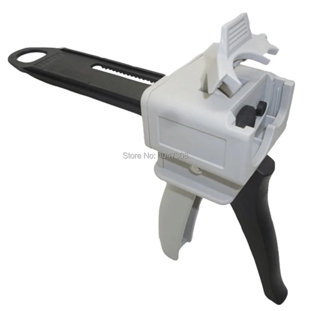 

10:1 Adhesive Dual Cartridge 50ml AB Applicator Gun Mixer Glue Gun 1:10 Epoxy Resin Glue Guns