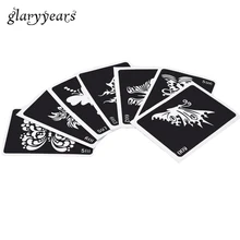 7 шт. полый дизайн бабочка маленькая хна трафарет для татуировки женский Сделай Сам боди-арт Аэрограф живопись Менди трафарет для татуировки номер#02