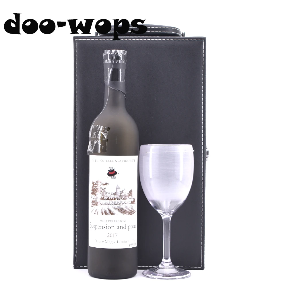 Deluxe Airborne Wine And Glass Magic Tricks Goblet Suspend In the Air Magia Magician Stage Illusions Gimmick Prop Mentalism Fun wine breather deluxe brass декантер для красного вина