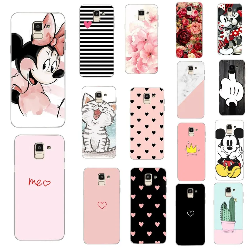 

For Samsung Galaxy J6 J4 J8 2018 Case Soft Silicone Phone Cover Cases for Samsung J 4 6 8 2018 j 400 600 415 610 810 F