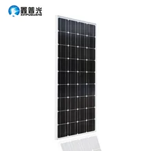 Стеклянная солнечная панель 18 V 100 w монокристаллическая Высококачественная фотоэлектрическая 12 v батарея дом солнечных батарей солнечная панель Sonnenkollektor