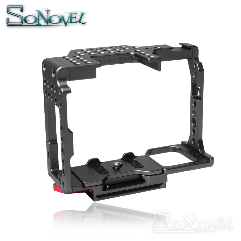 

WARAXE A7 Camera Cage Built-in Quick Release Fits Arca Swiss for Sony A7 A7R A7S A7II A7RII A7SII & 1/4'' & 3/8'' Threaded Holes