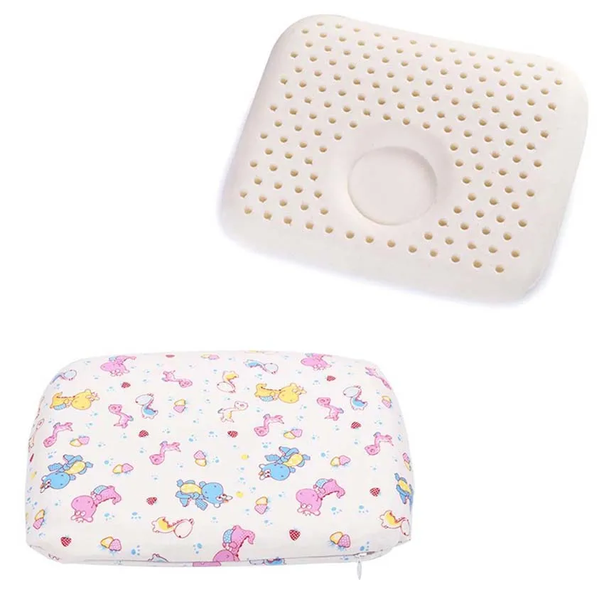 

30*25*5cm 100% Latex Baby Bedding Sleeping Pillow Prevent Flat Orthopedic Children Kid Neck Shaping Memory Foam Pillow Factory
