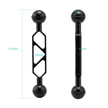 

1piece CNC Aluminum Diving Light Arm Ball Head Butterfly Clip Arm For GOPRO Camera Accessory F24438