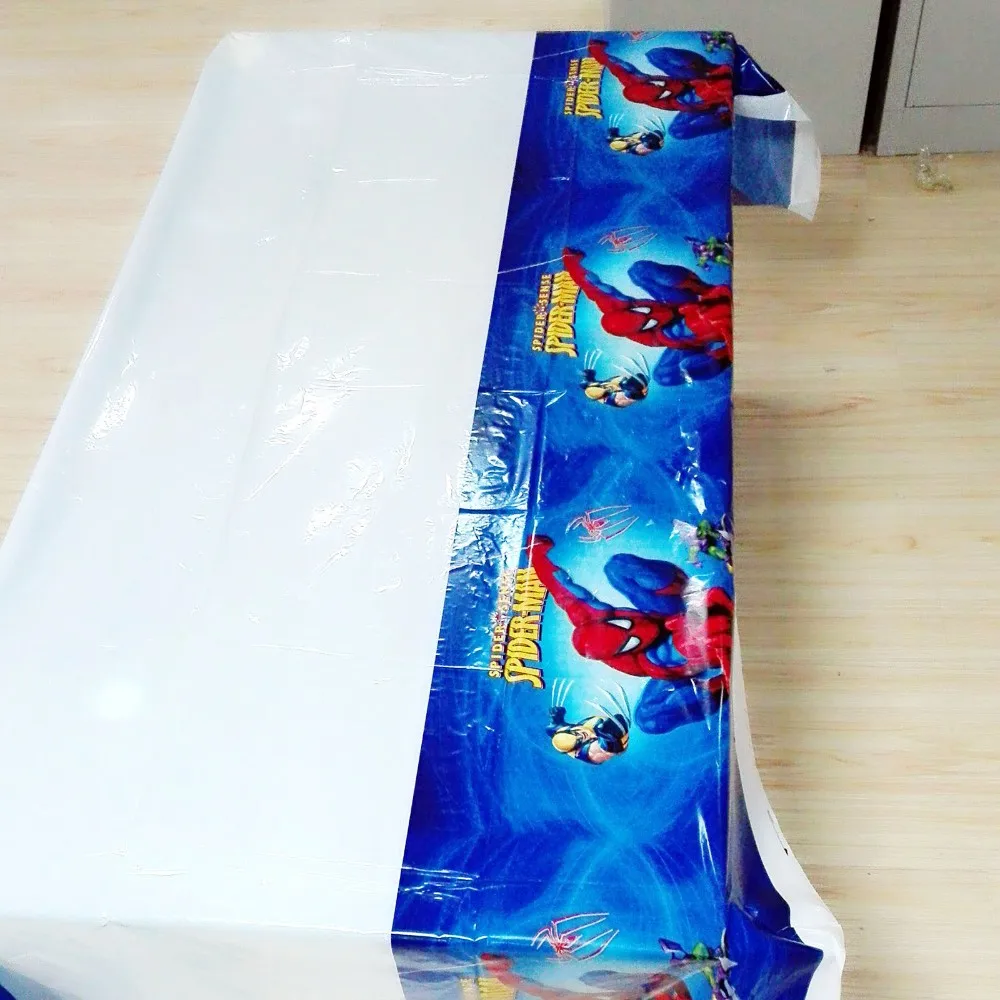 С человеком-пауком Тема 1 шт./лот 108*108 см настольное покрытие для рождественской вечеринки на день рождения скатерть украшение для дома