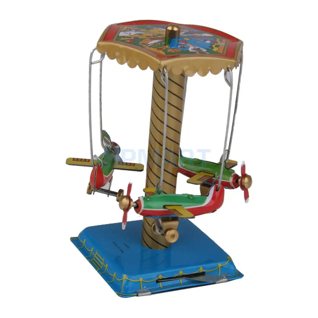 Plane Carousel Wind Up Tin Toyin Wind Up Toys from Toys & Hobbies on