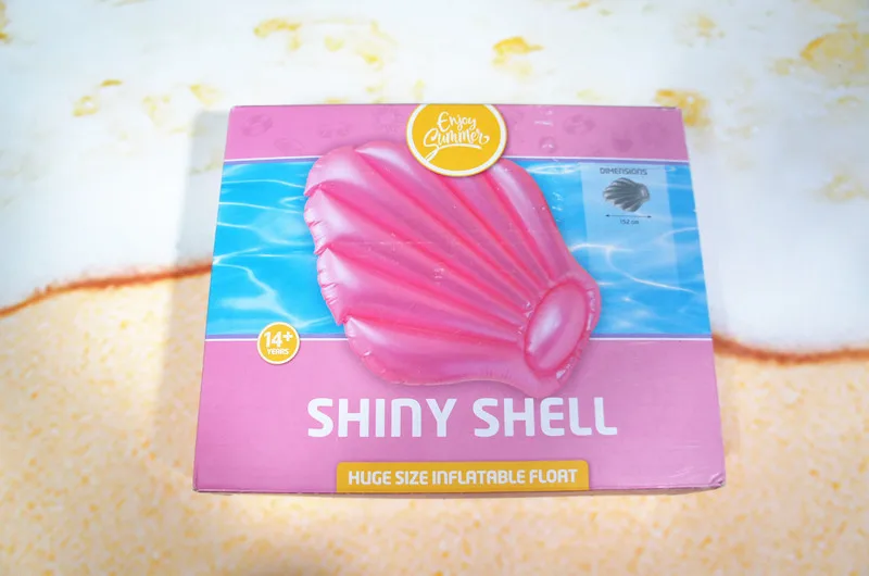 Sunnylife Adult swimming ring pool vison water park toys air pink shell floating accessories tube rafting toys (8)