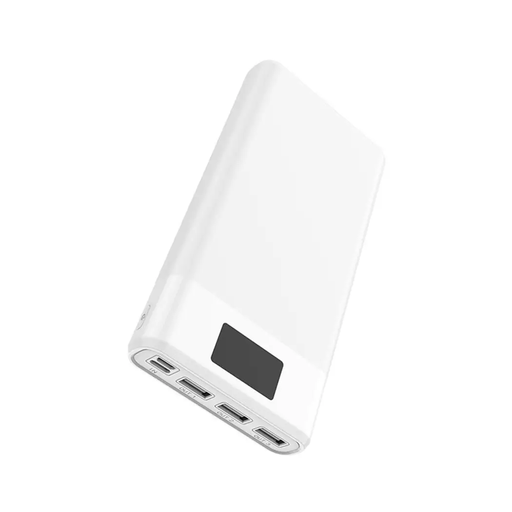 Портативный 30000 мАч мобильный телефон с тремя usb портами DC5V 2A Max светодиодный