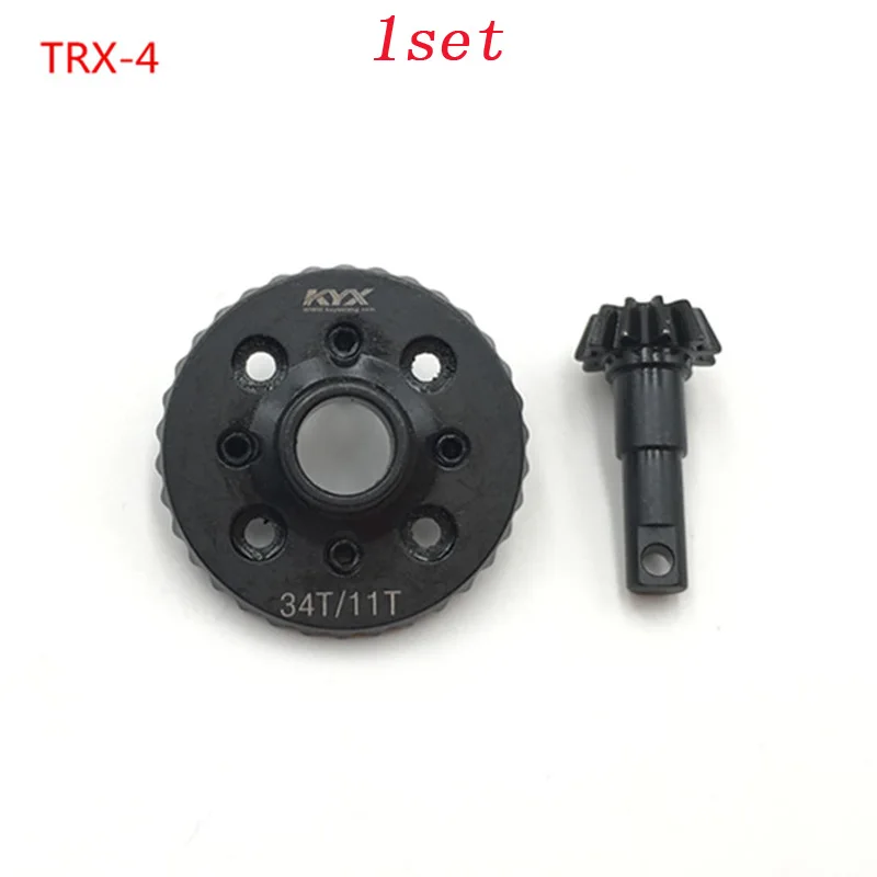 

1set KYX Traxxas TRX-4 Cars 34T/11T Gears Reinforce Differential Gear Main Gears Strengthened Steel for 1/10 RC Model Cars Parts