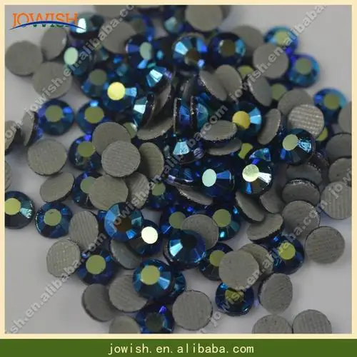 Jet AB SS16 SapphireAB или индивидуальные AB теплообмена корейский горный хрусталь 200 брутто/пакет, исправление плоской задней кристалл каменные бусы для одежды - Цвет: Jet AB