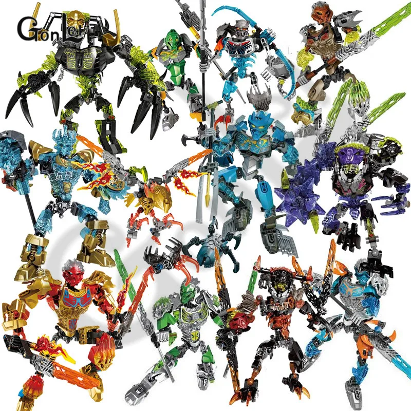 27 стилей завод Hero Bionicle CALI мастер водных фигурок строительные блоки кирпичи