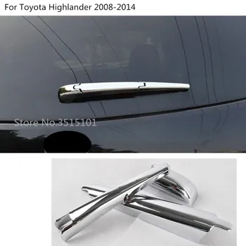 

car rear back glass wiper wash nozzle frame trim tail window trim 3pcs For Toyota Highlander 2008 2009 2010 2011 2012 2013 2014