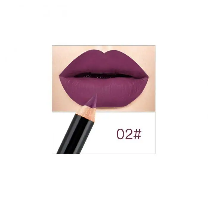 12 Colors Brand Lip Pencils Matte Lipliner Pencil Waterproof Makeup Long Lasting Lip Liner Pencil Set Beauty Makeup Cosmetic