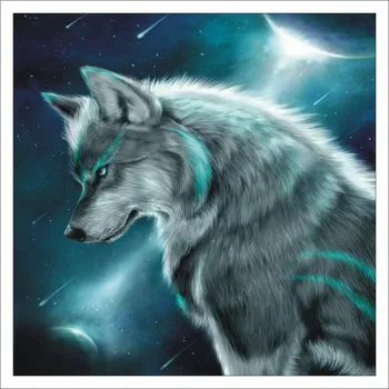 

5D DIY Diamond Painting Animal Wolf Embroidery All-round Diamond Mosaic Home Decoration Mural Gift T216