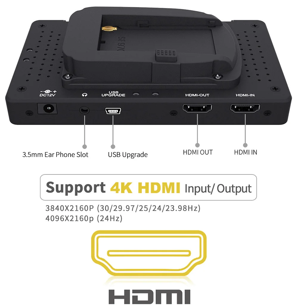 Feelworld F570 5,7 дюймов на камера DSLR поле мониторы 4 к HDMI ips Full HD 1080x1920 ЖК дисплей портативный для Gimbal стабилизатор