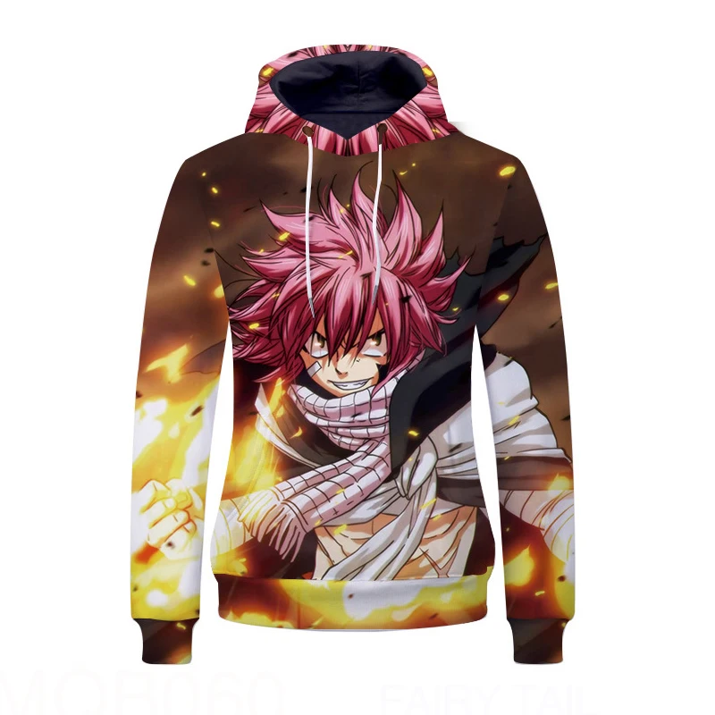 Аниме «Fairy Tail», «фигурка Аниме пуловер с капюшоном косплейный костюм с капюшоном Для мужчин Для женщин куртка Повседневное Толстовка в уличном стиле