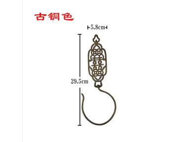 

A5 Chinese antique Double Happiness copper hook curtain door vintage classic curtain hook