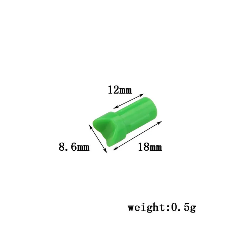 50/100 шт. стрельба из лука Охотный арбалет с употреблением желтого зубчика-стрелка Nock в форме полумесяца наконечник стрелы хвосты OD8.8mm ID7.6mm