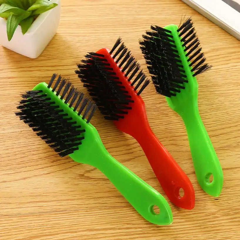 Professional Shoe Care Tool Leather Shoe Brush plastic Long Handle