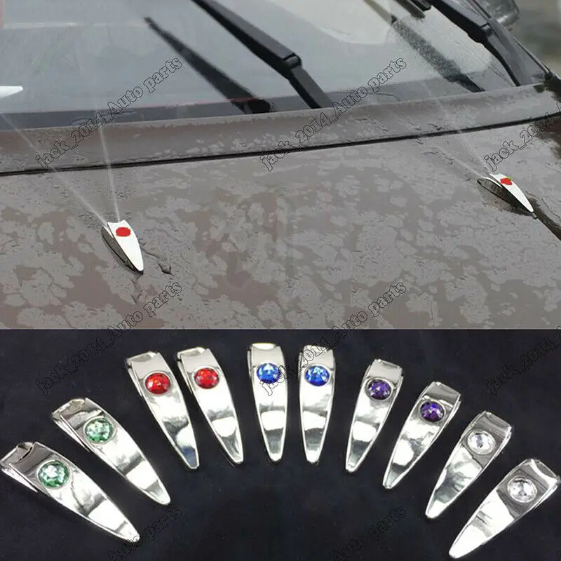 

Diamond Washer Water Spray Jet Nozzle Cover Trim For Universal Jeep Honda Toyota Nissan Ford Hyundai Mercedes BMW Audi