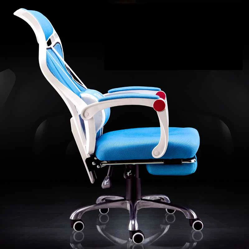 Net Cloth Breathable Computer Chair with Footrest Massage Lifted Gaming Chair Household Rotation and Reclining Office Chair