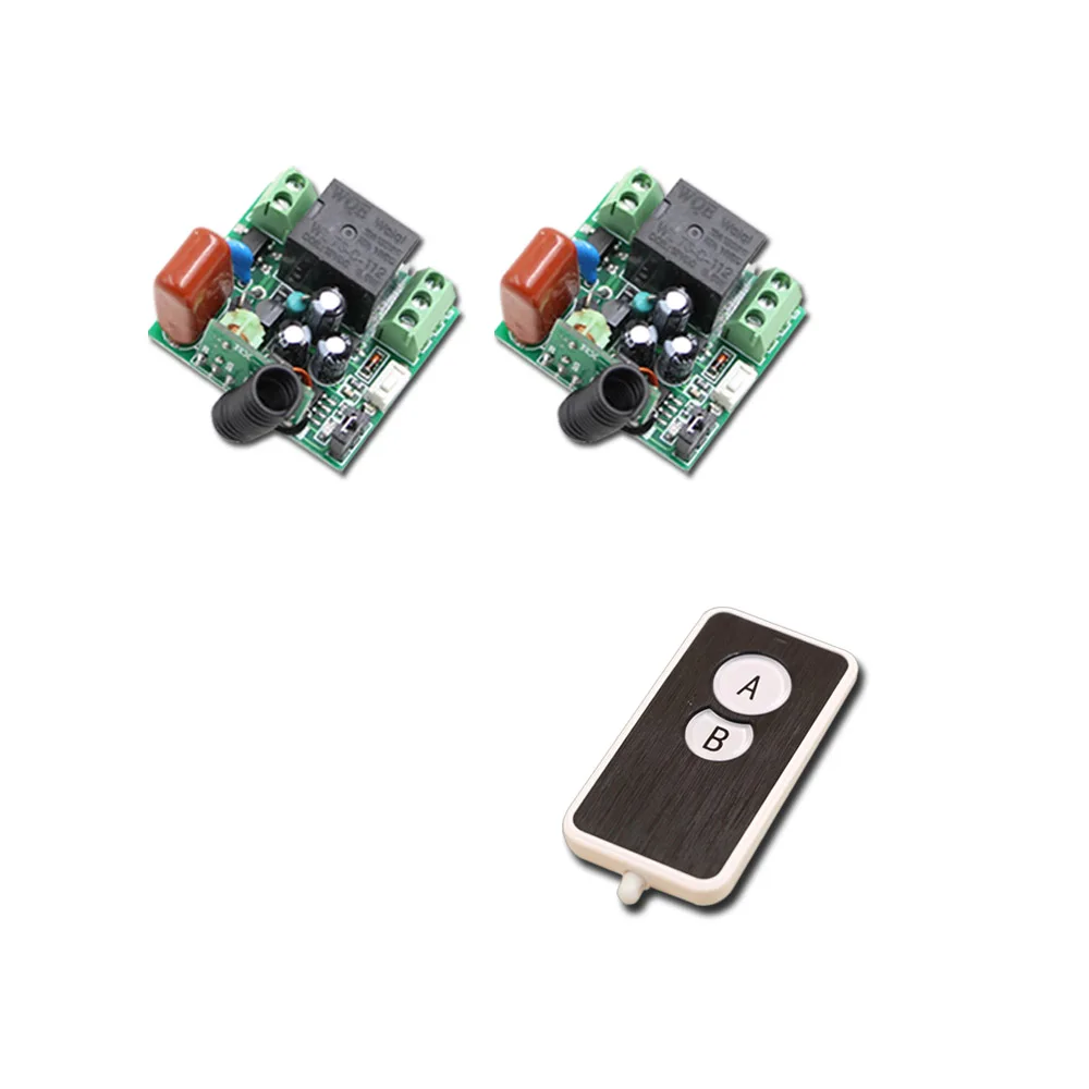 

AC 220V 1CH 10A Mini Relay Receiver Wireless Remote Control Switch RF Switch System Transmitter + 2 Receivers 315mhz/433.92mhz