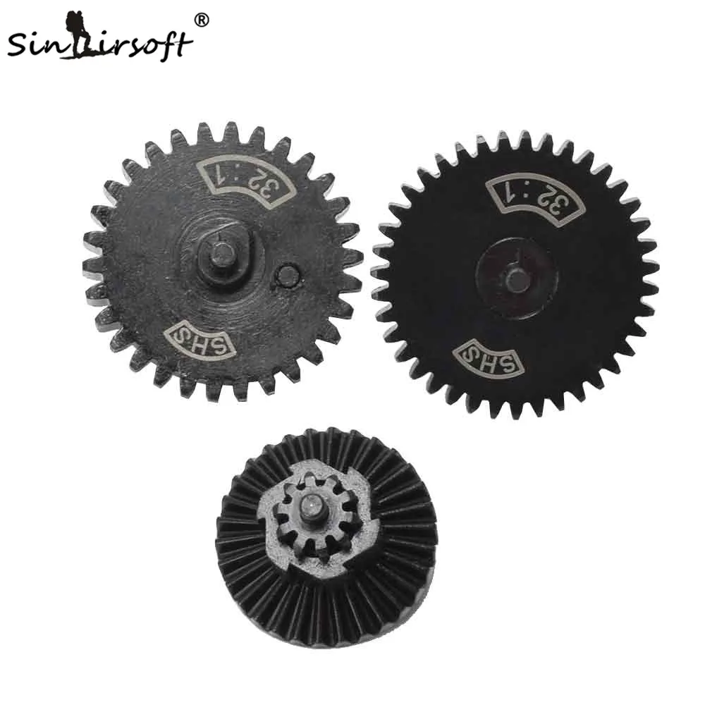 SINAIRSOFT SHS 32:1 Infinite Torque Up AEG Gear Set for Airsoft AEG Gearbox Ver. 2/3 Hunting Accessories Gun Accessories SA1900E