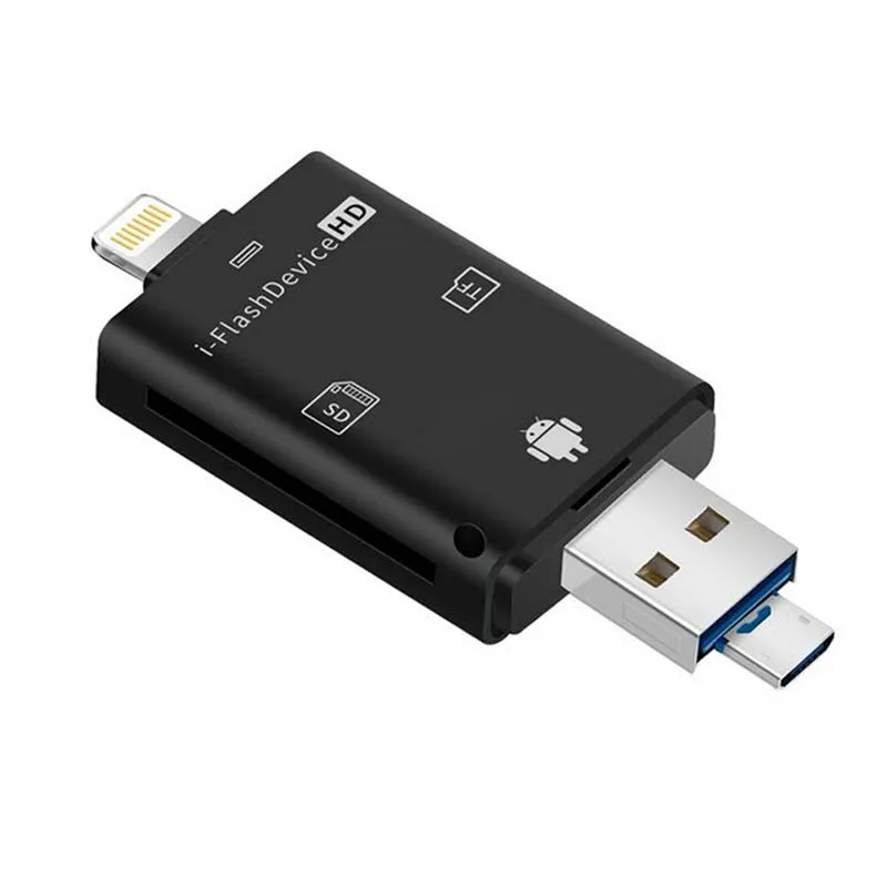 Все в 1 Usb 3,1 кард-ридер высокоскоростной SD TF Micro SD кард-ридер Тип C USB C Micro USB память OTG кард-ридер