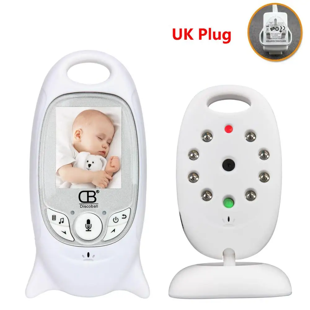 Wireless x детский спальный монитор видео Беспроводной Детский Монитор Baba камера безопасности 2 способа разговора ночного видения Светодиодный контроль температуры - Цвет: UK Plug