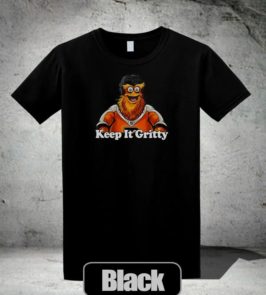 

Keep It Gritty Philadelphia Hockey Mascot T-Shirt-Sweatshirt-Hoodie Mascot Cartoon Unisex New Fashion tshirt free shipping