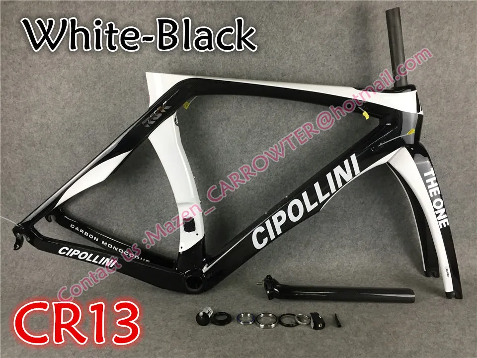 MCipollini RB1K черный блестящий велосипед, полный карбоновый дорожный велосипед Cipollini с 105 R7000 комплектом для вашего выбора - Цвет: CR13