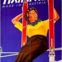 Póster Retro clásico para viajes de turismo de Linz 1954 De fischer-ski Austria, papel de pared DIY, regalo de decoración para el hogar