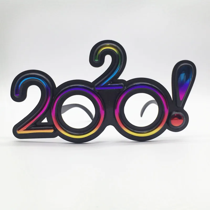 6 пар Новых счастливого Нового года 2020 очки для вечеринки фото стенд Смешные