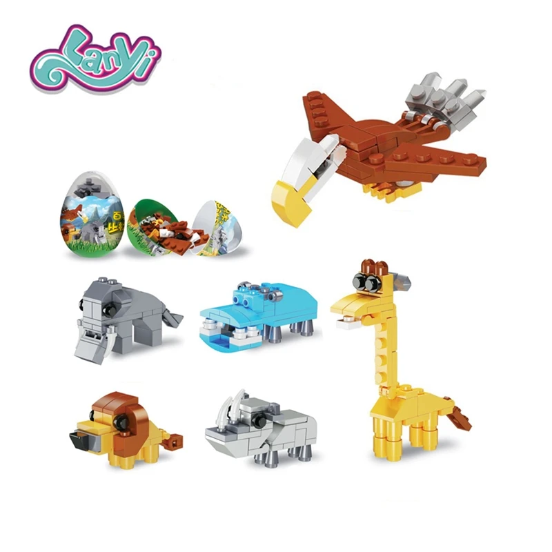 Lanyitoys Original animal world Legoings constructor modeling block kit particle assembled spell insert toys For Boys Girls Gift Lanyitoys Original animal world Legoings constructor modeling block kit particle assembled spell insert toys For Boys Girls Gift